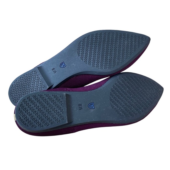 ROTHY’s “The Point II” Maroon & Gold Woven Flats - Picture 12 of 14